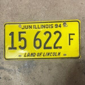 Vintage Illinois License Plate